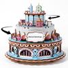 Cake Music Box Wooden Puzzle Stem Toy For Kids Interactive Play