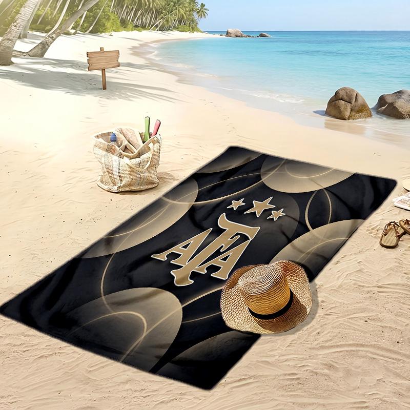 Argentinien Fußball Druck Strandtuch Schnelltrocknend Super Saugfähig Weich Badetuch zum Schwimmen Strand Reisen Fan Souvenir Geschenk