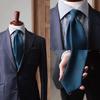 [Y&TAILOR] Wool Necktie, 6 Colors, Solid Color, TRABALDO TOGNA, Luxury Brand, Stylish Gift (Turquoise)