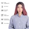 Women s Wig Long Pink Wavy Synthetic Hair Heat Resistant Cosplay Curly Wig