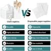 Cloth Napk Washable - Cloth Napk Set of 12 White 17x17 Inches Dinner Napk,Soft,Washable,Reble Napk Cloth for