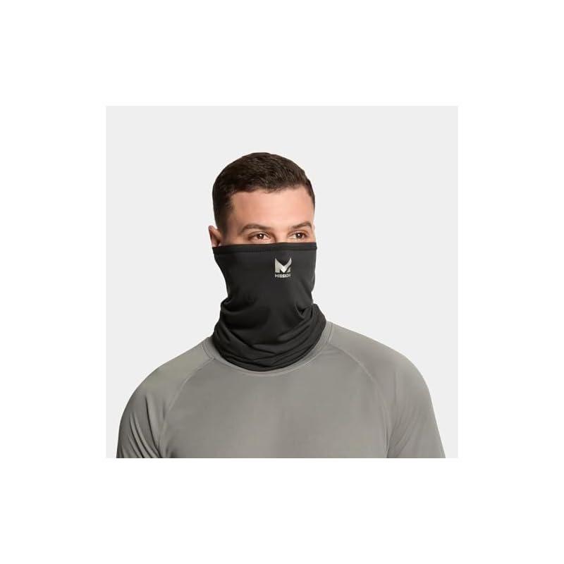 [MISSION] Cooling Neck Gaiter Face Cover - Reduces Skin Temperature by 15°C - Heatstroke Prevention - Suitable for Farming, Outdoor Activities, Golf -