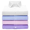 Men's Plus Size Slim Fit Long Sleeve White Shirt - Business Casual Autumn Wear