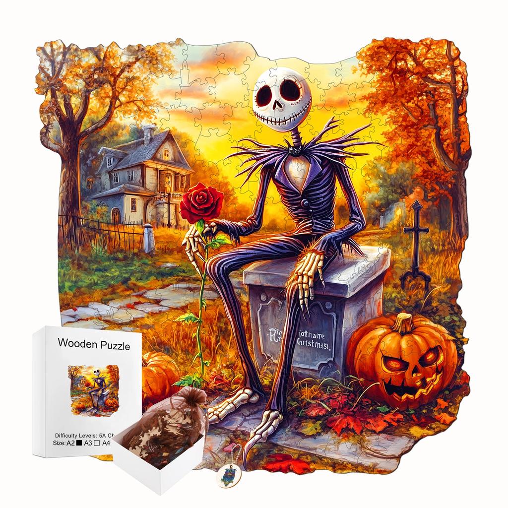 Unique Shape Wooden Jigsaw Puzzle Home Wooden Decor Christmas and Halloween Gift Toy For Teen And Kid