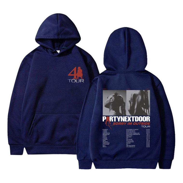 Rapper Partynextdoor PARTYNEXTDOOR 4 Tour Graphic Hoodie Real Woman Merch Tracksuit Men Women Hip Hop Vintage Oversized Hoodies