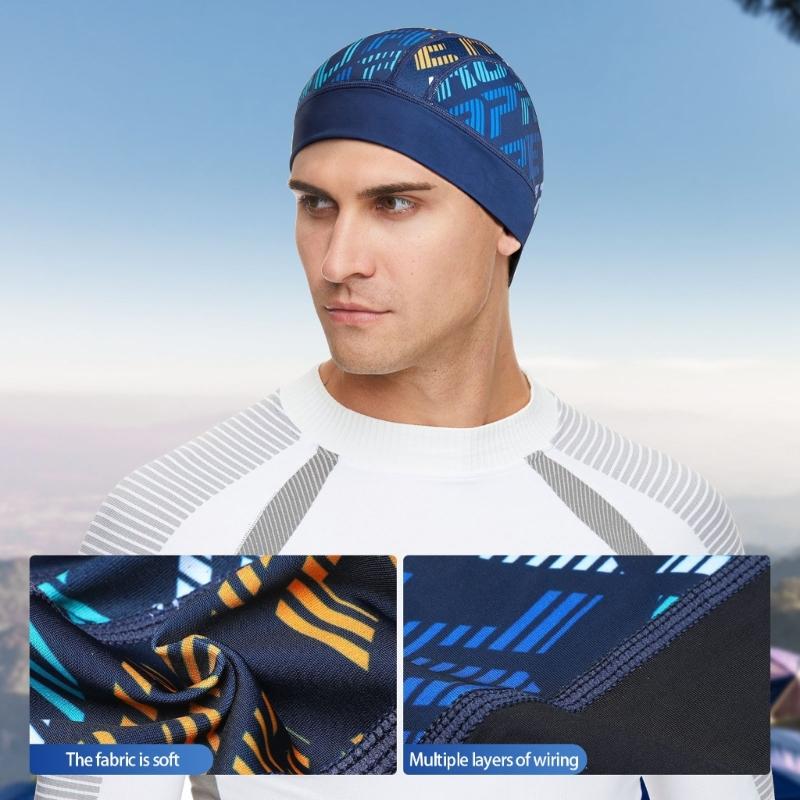 Sweat Absorption Quick Dry Hat Helmet Liner Cooling Mesh Cycling Running Hat Cooling Cycling Caps for Men Women