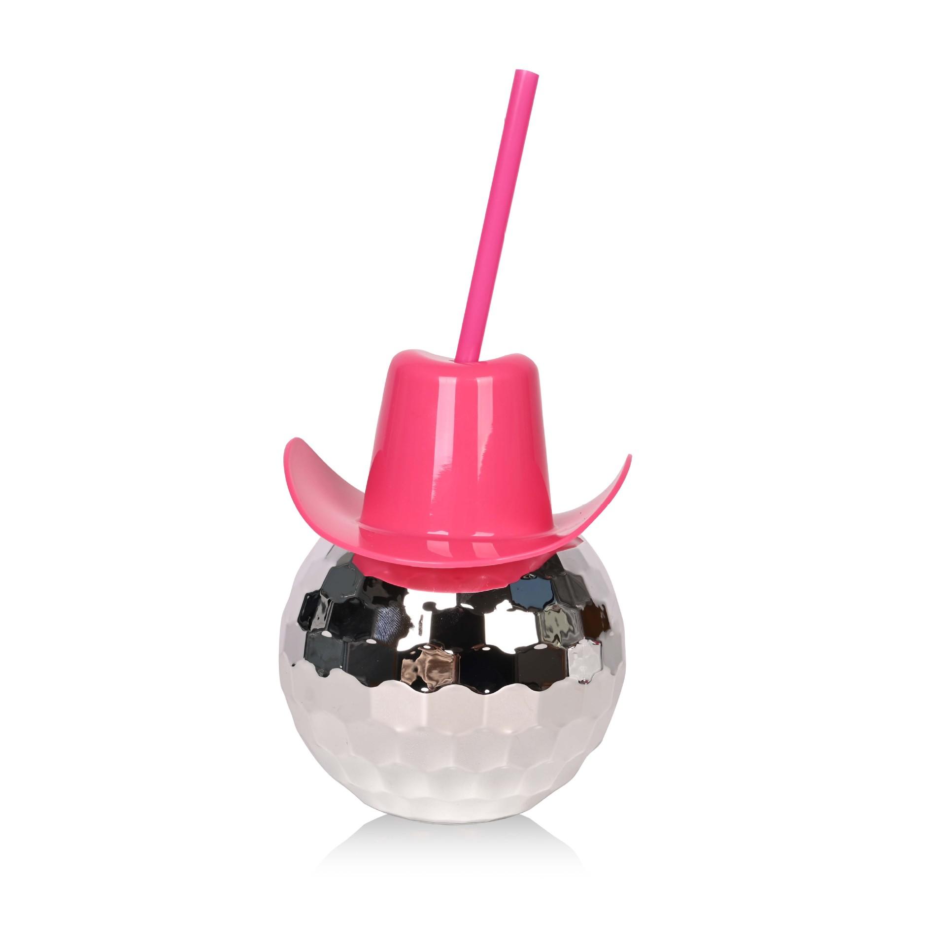 

Disco Ball Cowboy Hat Tumbler with Straw 20oz Sparkly Disco Cup Reusable Plastic Party Tumbler Bachelorette Rodeo Birthday Part розы красного