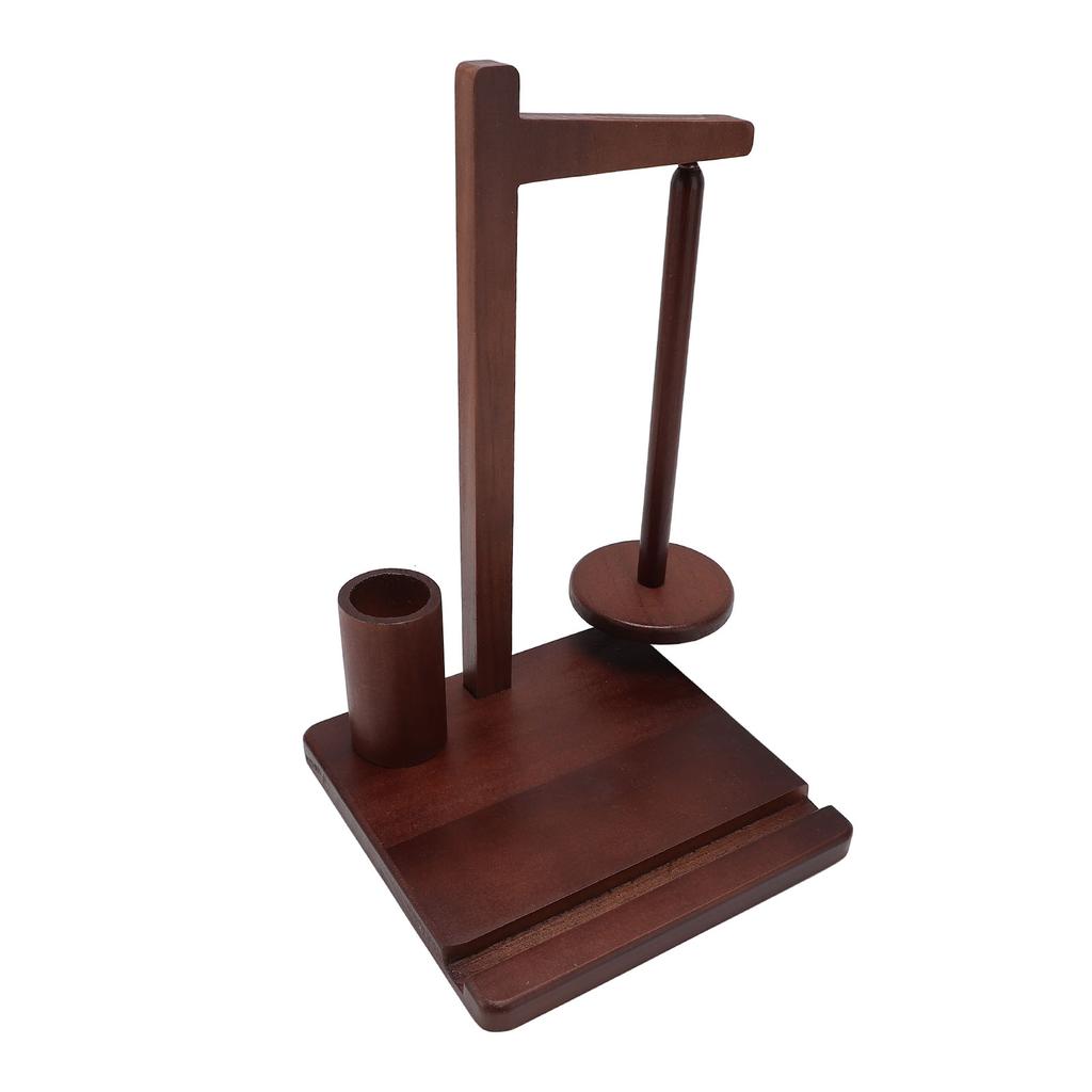 Yarn Holder Multifunctional Magnetic Wooden Knitting Yarn Rack Stand Phone Holder