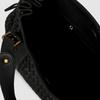 Large Capacity Woven PU Leather Tote Bag Women Soft Structured Shoulder With Drawstring Detail