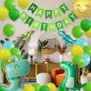 Dinosaur Aluminum Foil Balloon Green Crown Dinosaur Forest Theme Party Decoration Cute Dinosaur Balloon