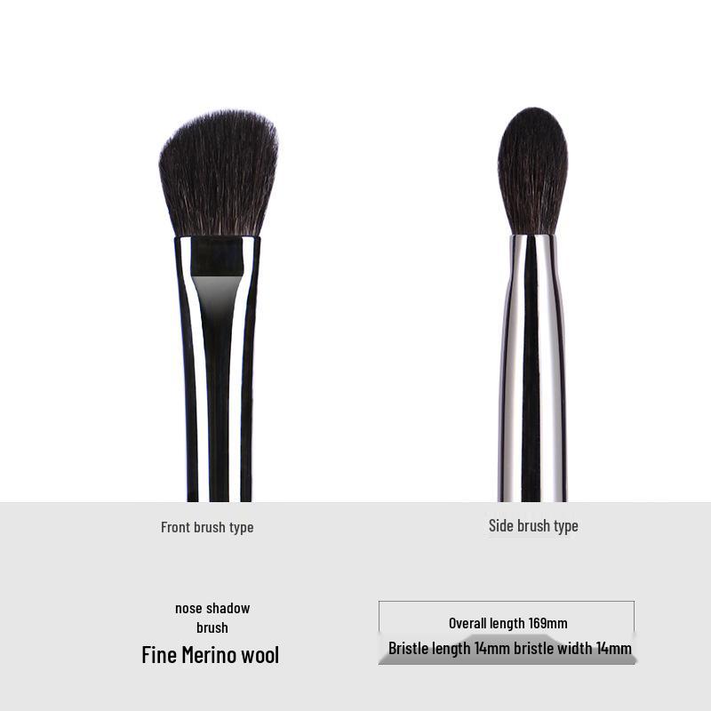 Ebony Wood Animal Hair 40-Piece Makeup Brush Set for Eyeshadow and Blush