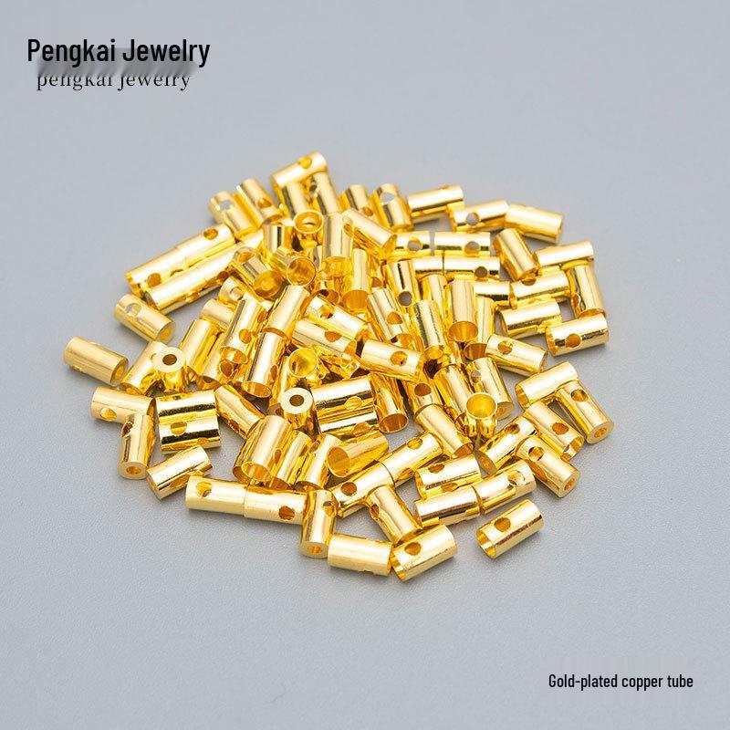 

10 000 шт. Аксессуары для изготовления украшений своими руками: Прямые алюминиевые трубки для телефонных шнурков