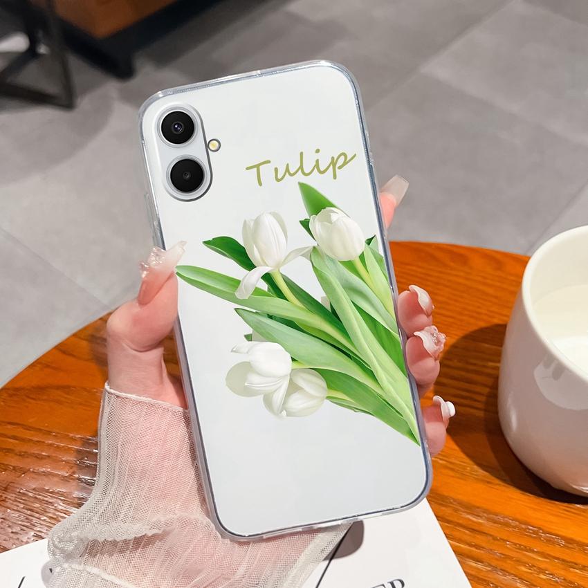 For Samsung A07 A71 A53 A54 M36 F36 F56 A17 A37 Shockproof Transparent TPU Phone Case Cute Panda Pattern Fashion Shell For Samsung Silicone Back Cover