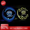 2025 Hot LED Car Coaster Light Water Cup Holder Mat Ambient Lamp for Volkswagen Golf Passat Jetta Tiguan Polo Bora Beetle Caddy