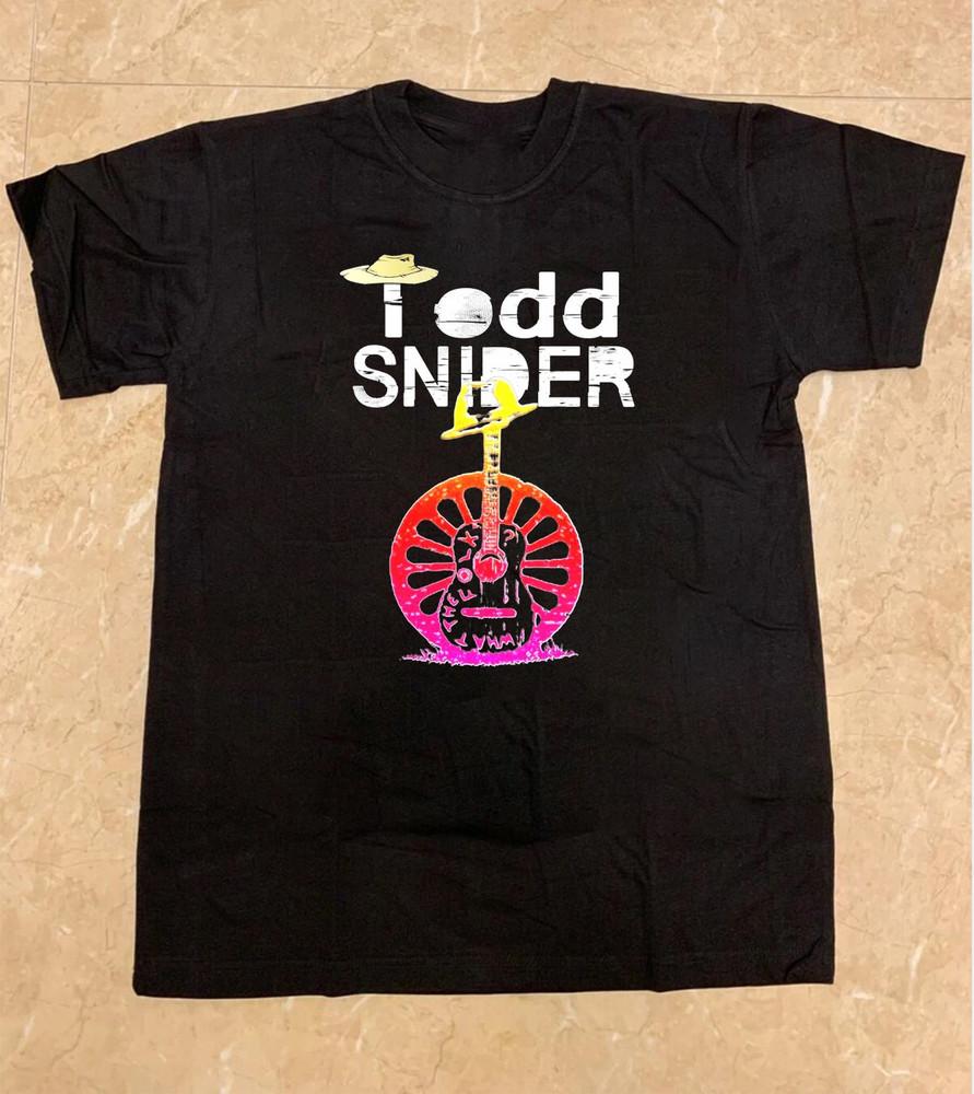 RARE! Todd Snider Black Cotton Shirt Full size S-5XL Unisex SN36 Unisex T-Shirt M