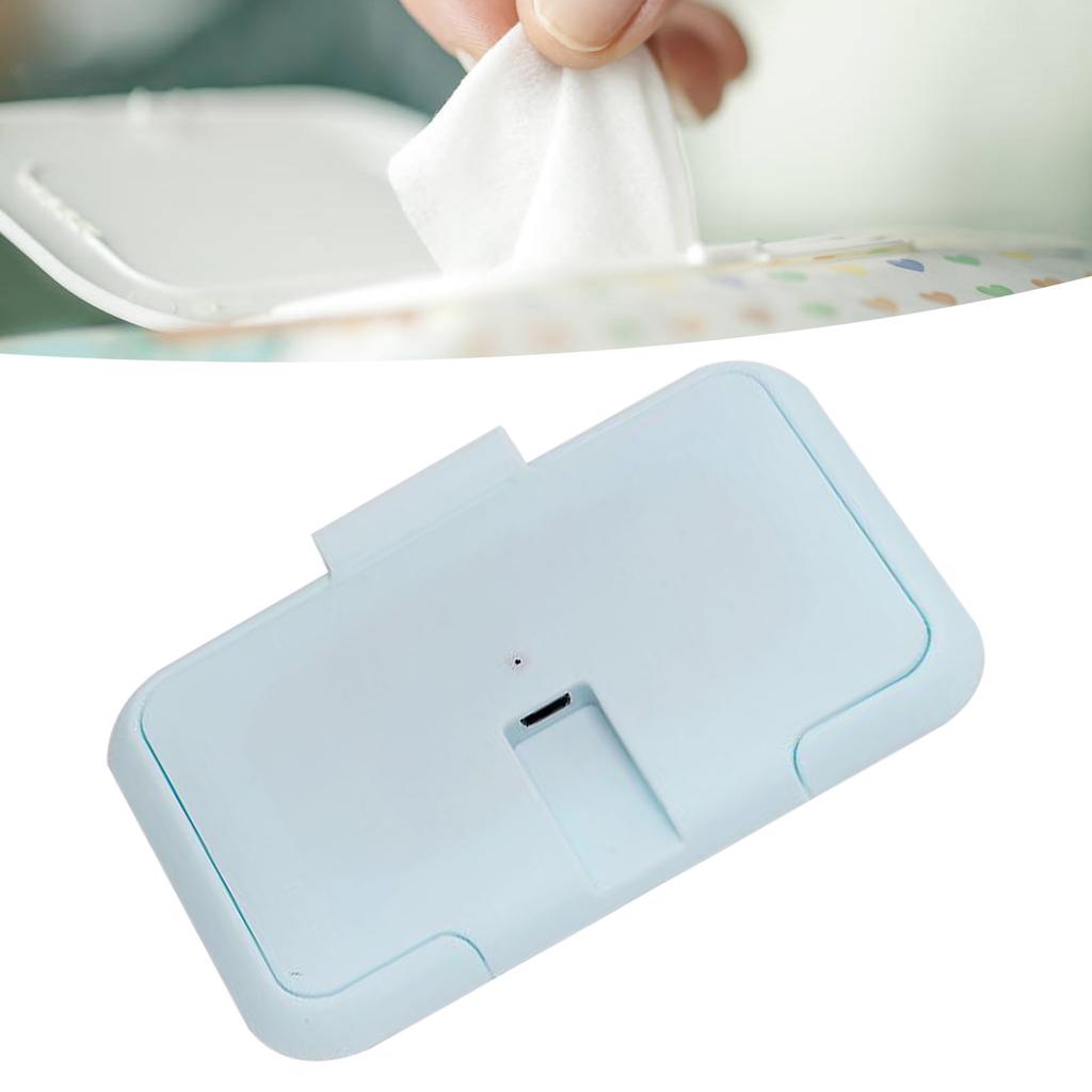 USB Wet Wipe Heater Constant Temperature Portable Baby Wipes Warmer for Household Car Outdoor Blue