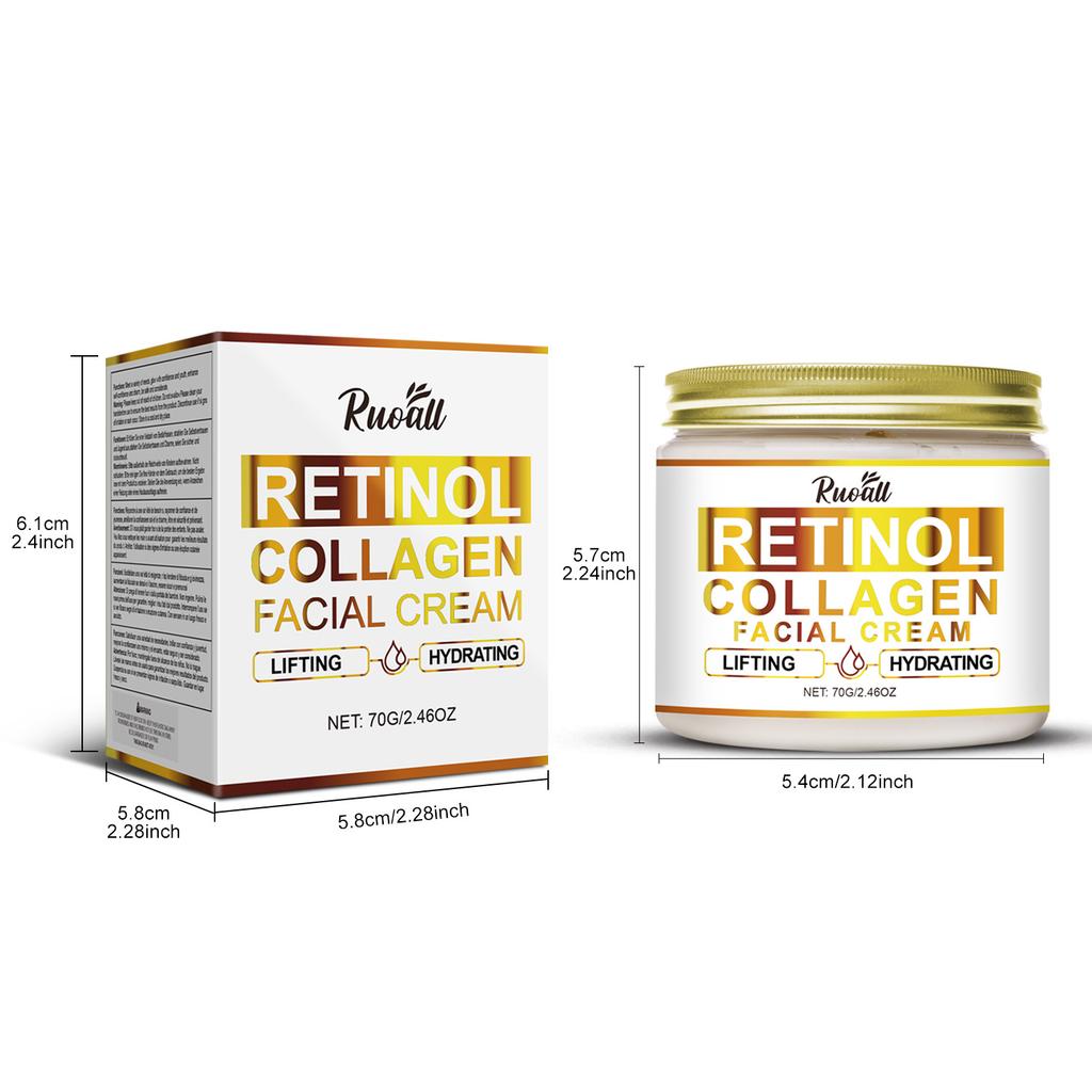 Clear Jar Lifting & Firming Fine Lines Retinol Collagen Face Cream 70g Moisturize and Brighten Skin Tone Revitalize and Nourish Hydrate
