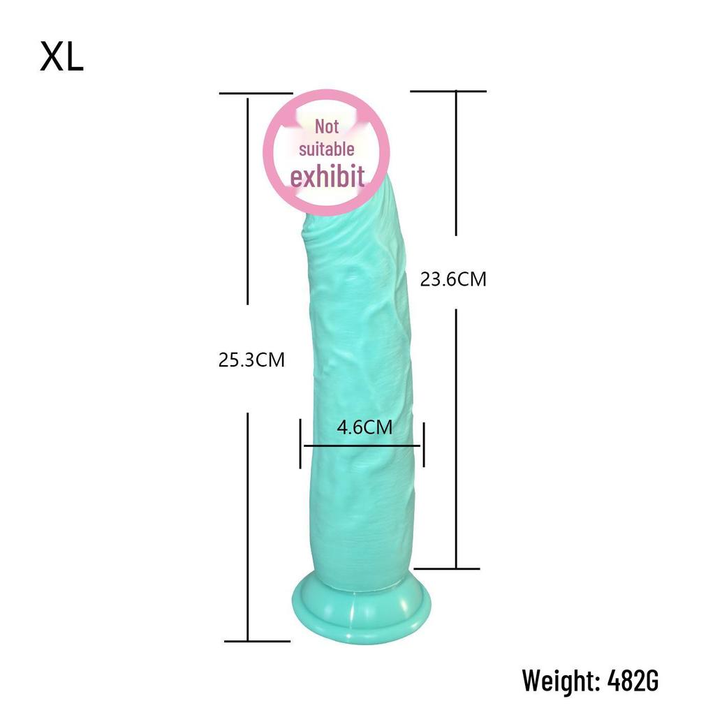 Realistic Silicone Dildo with Suction Cup: Unisex Adult Masturbator