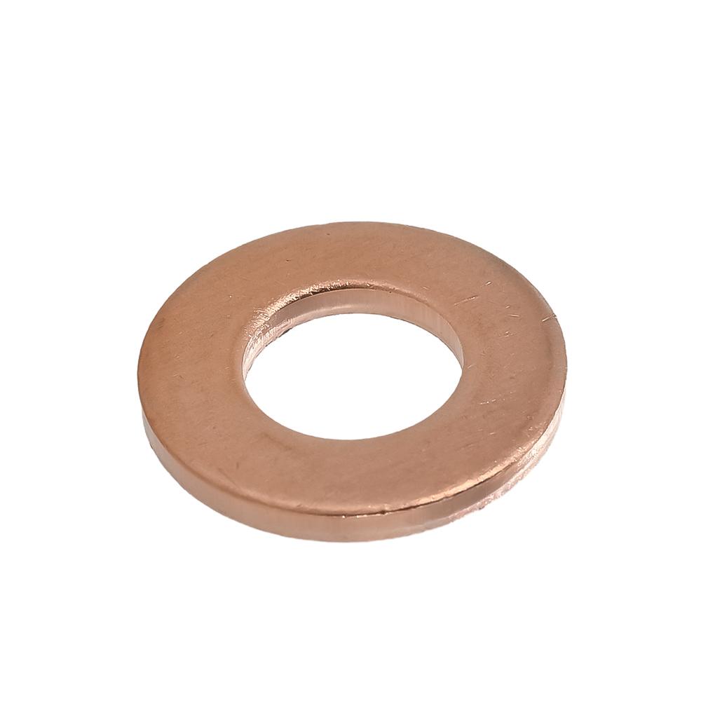 Solid Pure Copper Oil Sealing Washers DIN7603 Flat Gasket Sump Plug Seal Spacers M5 M6 M8 M10M12 M14 M16 M18 M20 M22 M24 M27 M34 Oil Drain Plugs 3
