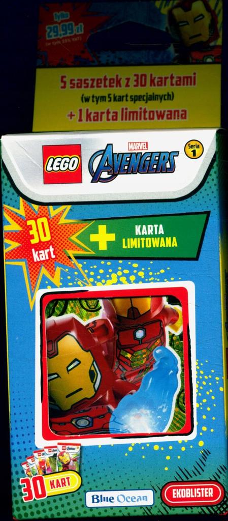 Lego marvel avengers ekoblister saszetki karty kolekcjonerskie