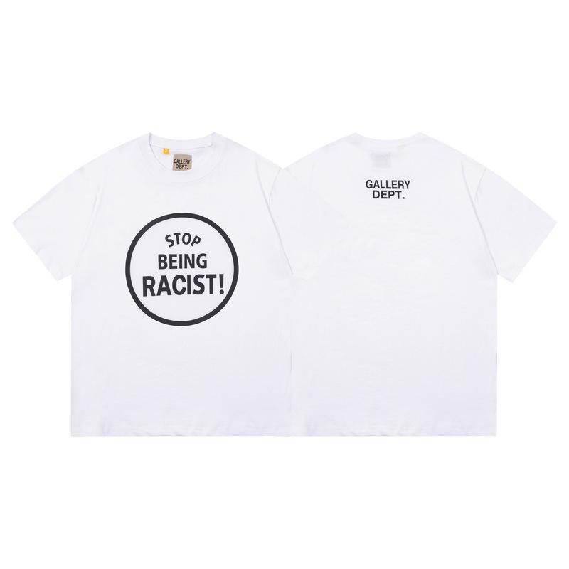 Wholesale GALLERY DEPT washed old short-sleeved beauty tide retro skull print couple loose T-shirt summer