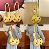 Giraffe Plush Bag For Girls Soft Fur Shoulder Purse With Zipper Closure For Daily Use