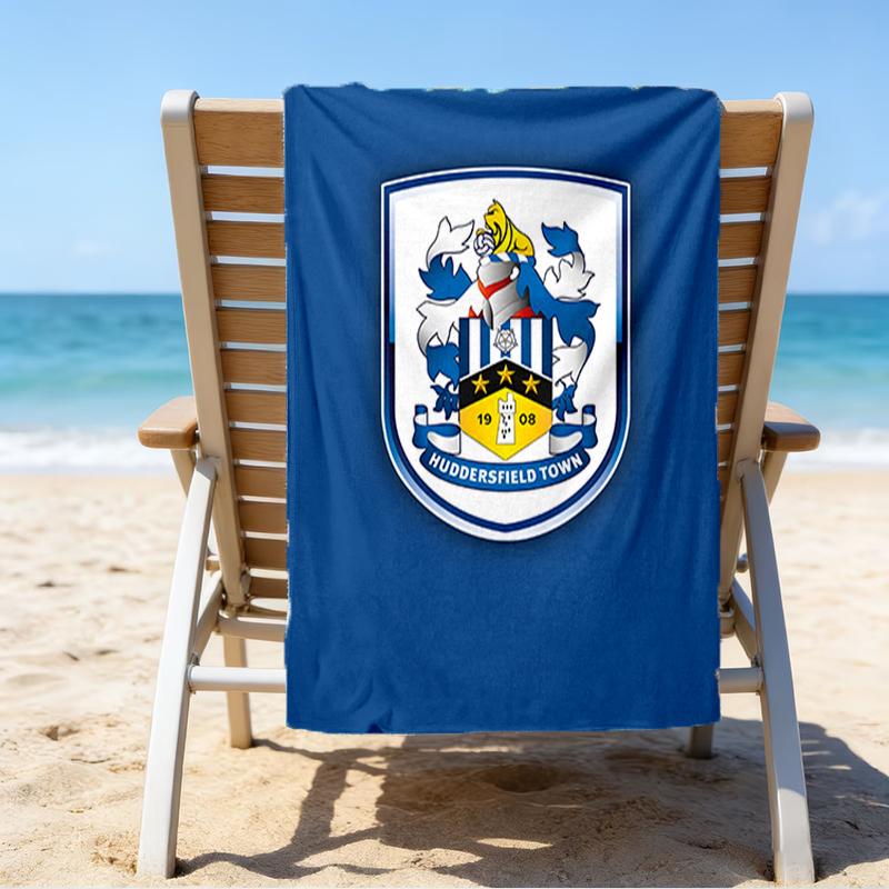Hudders-field Football Spirit Beach Towel - Soft, Absorbent Microfiber, Lightweight, Ideal for The Beach, Parties, Travel, Camping fan gifts