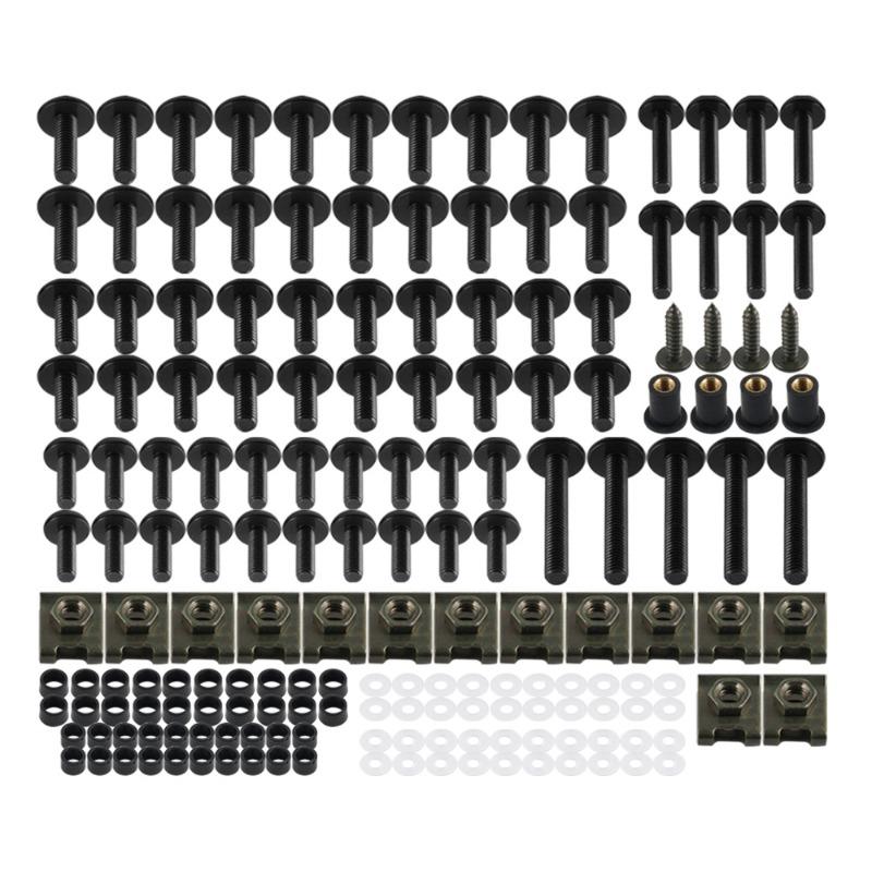 177PCS for Motorcycle Fairing Set Screws Modification Accessories Windshield Cover Set Screws Color