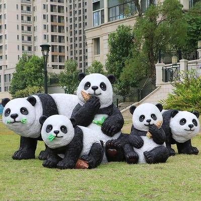 Fiberglass Giant Panda Sculpture - Outdoor Garden Animal Decoration