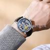 DURRENWEI Genuine Automatic Men's Skeleton Watch with Moon Phase, Luminous Display, and Waterproof Features