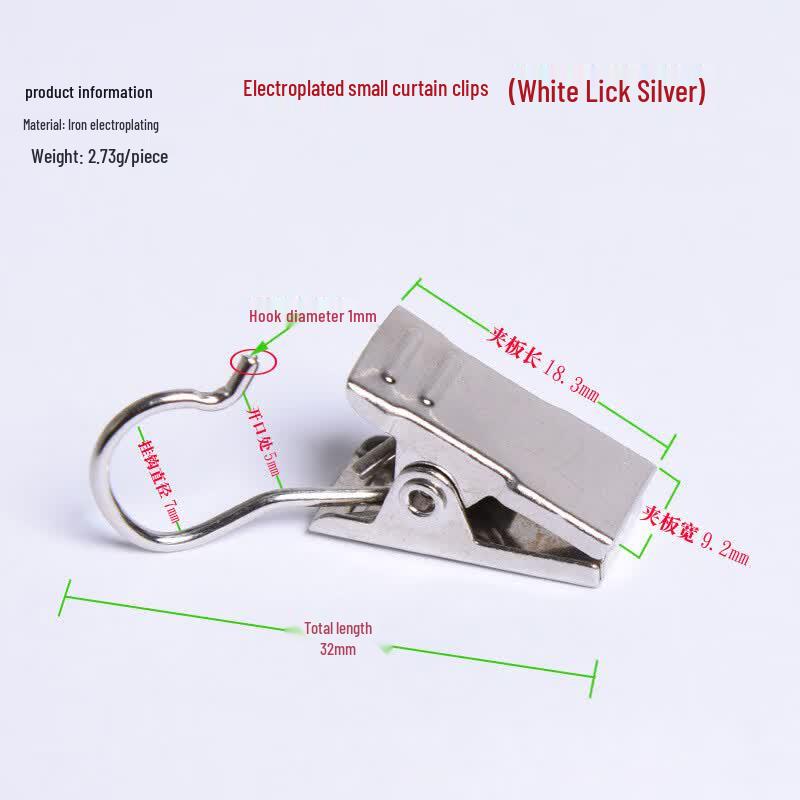 Curtain Ring Clips with Hooks