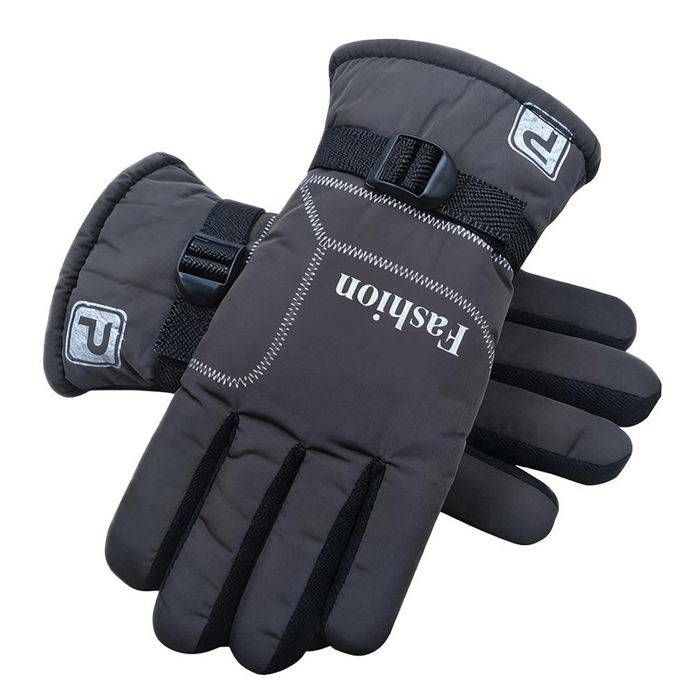 Fashion Waterproof Ski Gloves Warm Thermal Comfortable Snow Gloves Fleece Lined Winter Gloves Running