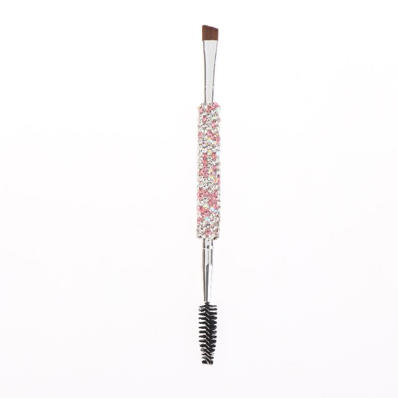1Pcs Eyebrow Brush Eyelash Curl Double Head 2-In-1 Makeup Brush Artificial Travel Portable Multifunctional
