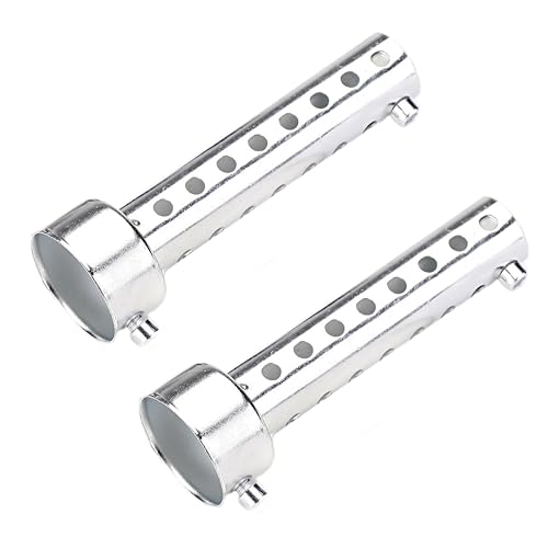 

[магазин Эмми] Внутренний глушитель, внутренняя перегородка, мотоцикл, звукоизоляционный глушитель, длинный, короткий (серебристый, 45 мм)