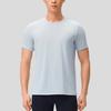 SAUCONY Letter Pattern Moisture-Wicking Breathable Crew Neck Short Sleeve T-Shirt Unisex T-Shirts Light-Gray-Green SC2249105A-GR15