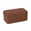 Elegant Leather Jewelry Storage Box for Rings and Earrings