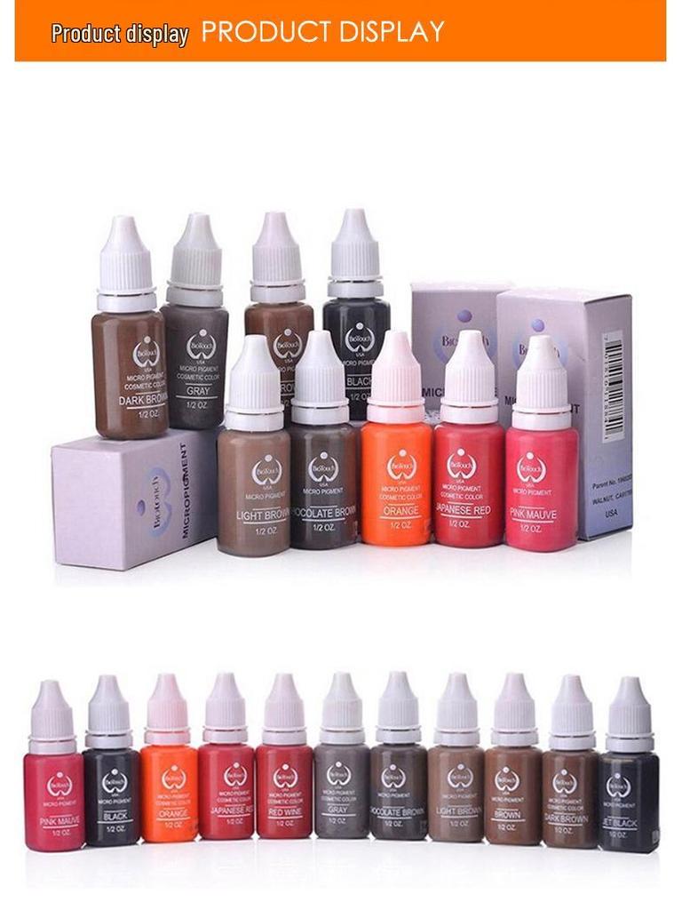 Beginner Eyebrow & Lip Blush Microblading Pigment for Natural Coloring and Fast Retention