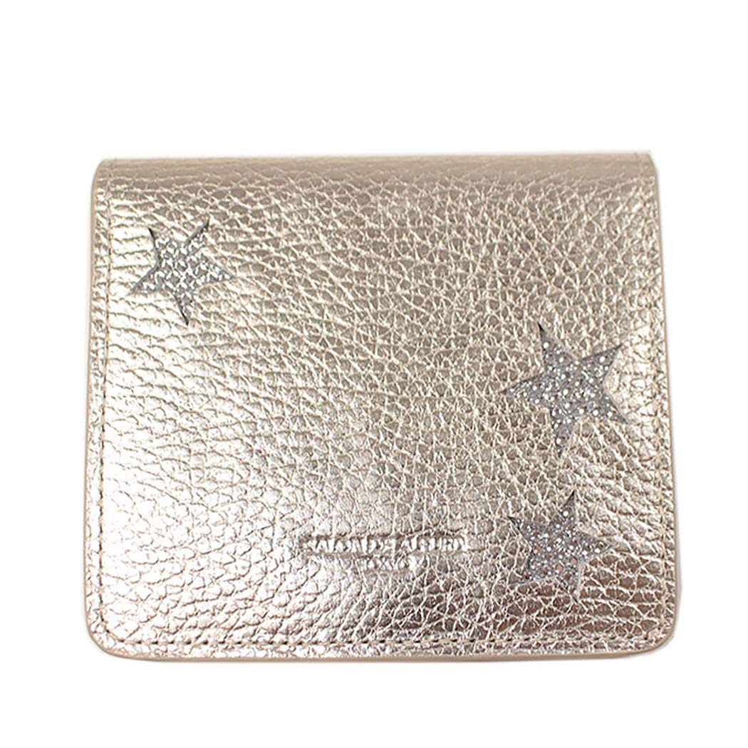 

de Bifold Pass Commuter Bifold Mini Easy to Genuine Three Star Money Luck Wallet [Salon Alphard] Wallet, Case, Holder, Women s Wallet, Wallet, Use, золотий