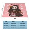 Demon Slayer Anime Blanket Cover Flannel Kamado Nezuko Devil's Blade Super Warm Throw Blanket for Home Couch Bedspread