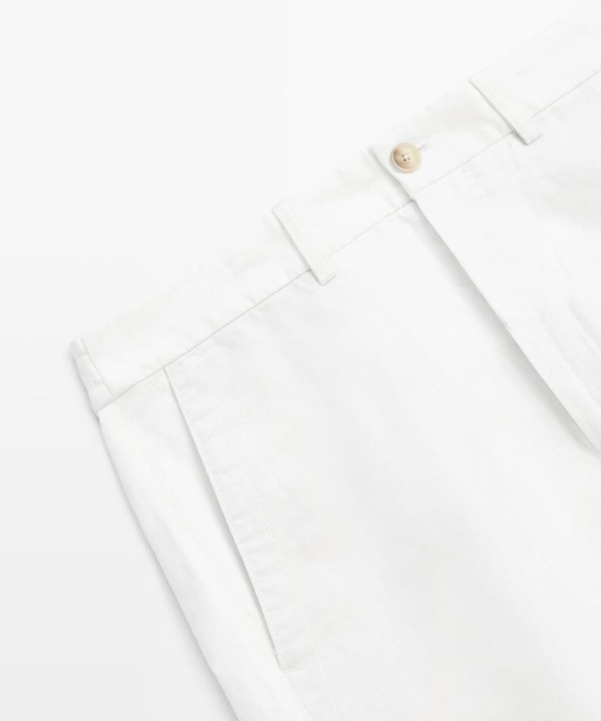 Masimodutti Linen Bermuda Pants