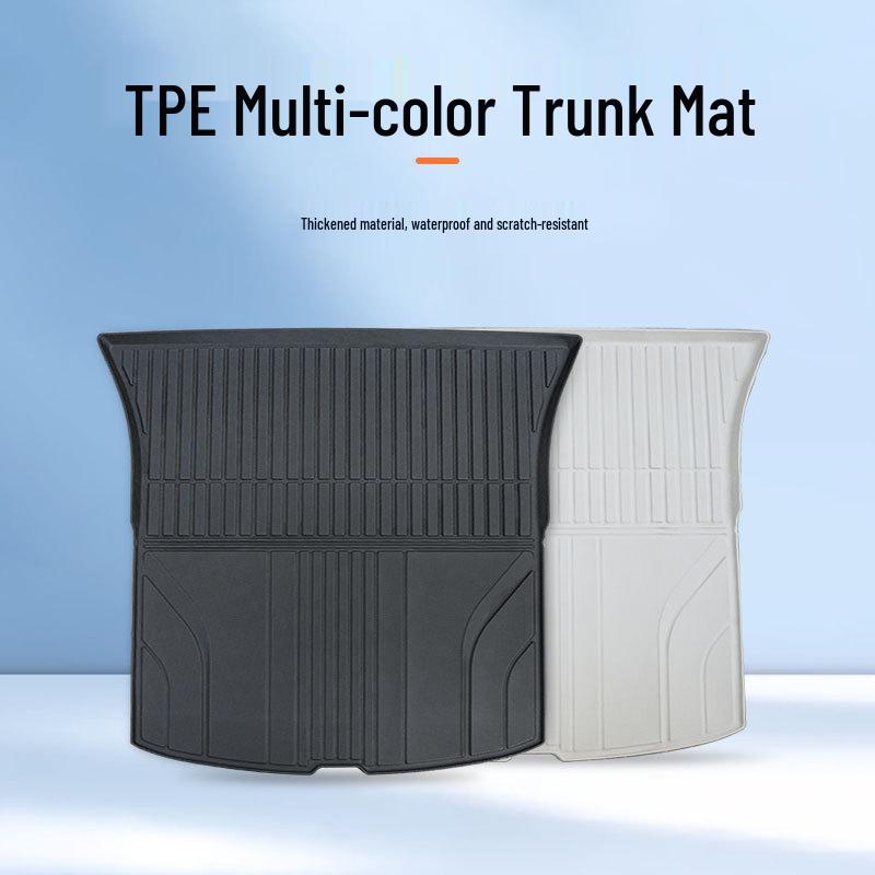 Tesla Model Y Trunk Mat - Full Coverage TPE Interior Tail Box Mat