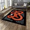 3D Snake Animal Pattern Rugs Serpent Pattern Rugs Classic Gothic Rug Non Slip Washable Floor Carpet for Living Room Bedroom