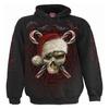 Spiral Unisex Adult Candy Cane Santa Hoodie