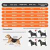 Reflective Waterproof Dog Raincoat with Hood Transparent Mask Full Coverage Pet Raincoat, Medium Large Dogs, with Traction Hole