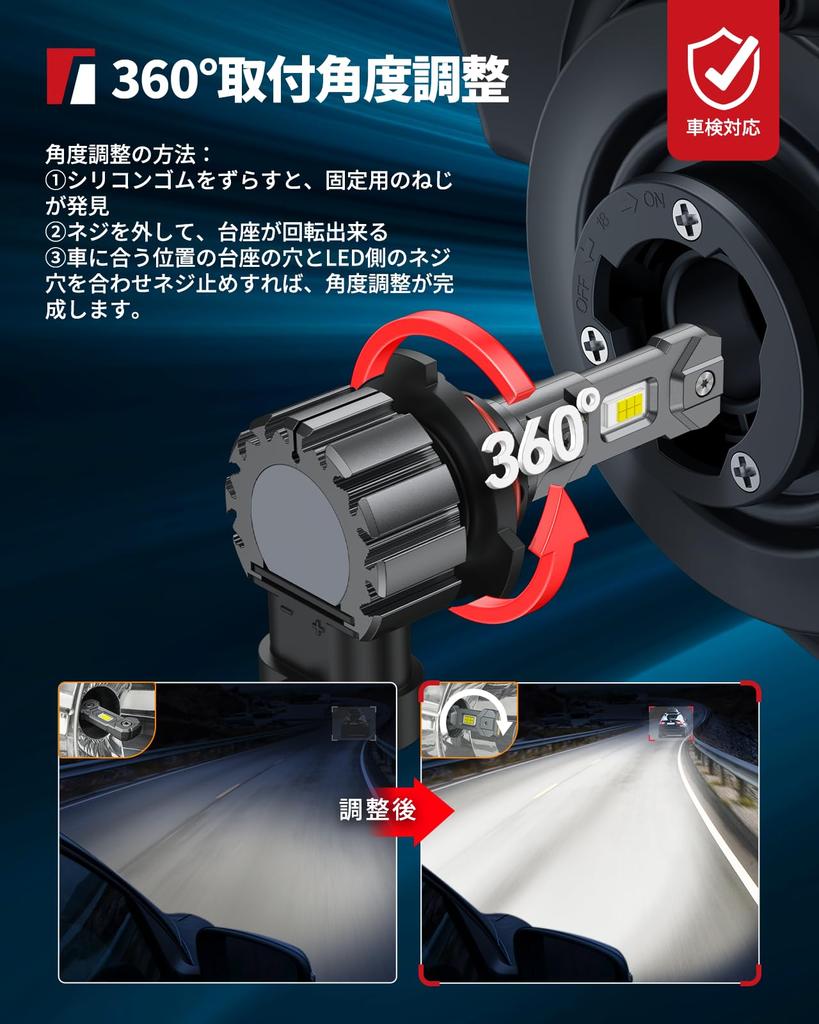 Torchbeam Hb4 LED Headlight, 30,000 Lumens, 6,500K White, Explosive Light, Pon, Compatible with Vehicle