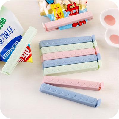 5 Plain Colored Flat Sealing Clamp Food Preservation Clip Food Snack Sealing Clamp Household Storage Food Sealing Clips