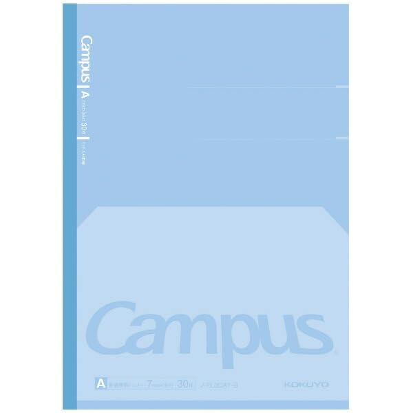 

KOKUYO Campus Flat Dotted Ruled of Notebook, Lines, A-ruled, Blue, No-FL3CAT-B [Set 10]