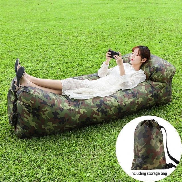 Trend Outdoor Products Rychlá nafukovací rozkládací pohovka se vzduchem Kvalitní spací pytel Nafukovací vzduchový vak Líný vak Plážová pohovka 240*70cm