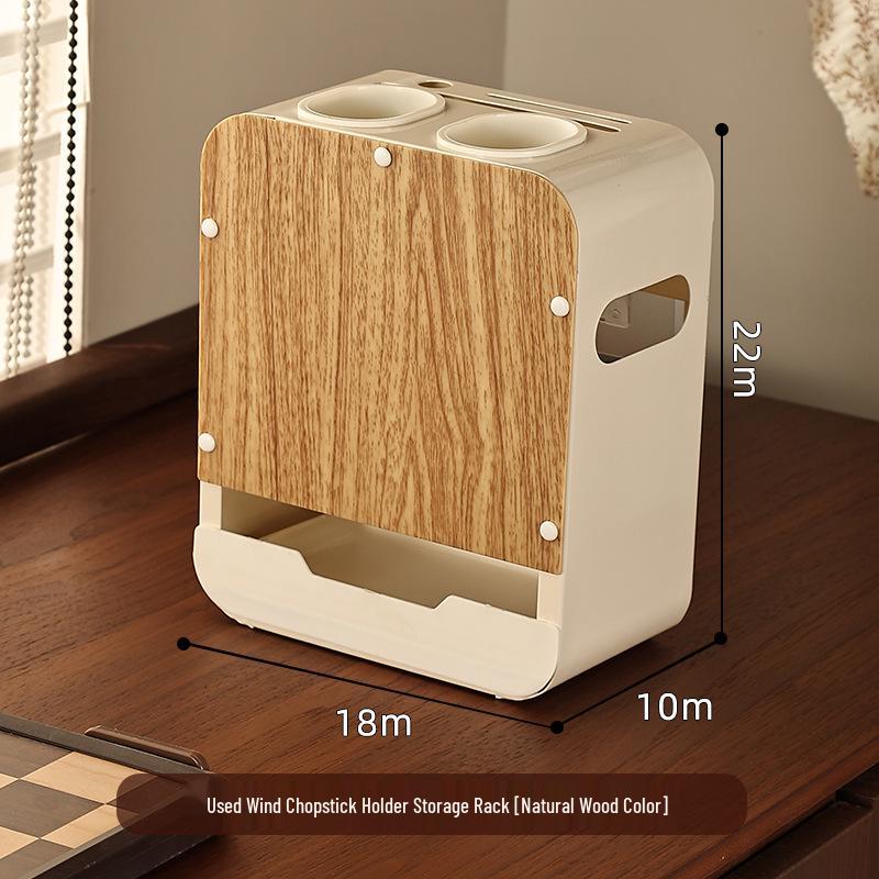 Retro Multi-Functional Wall-Mounted Knife Holder & Kitchen Storage Rack