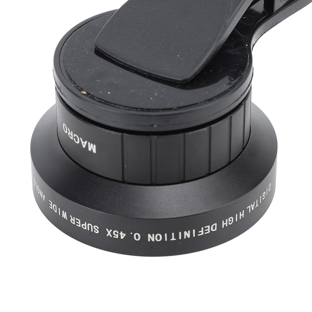 2 in 1 Phone Camera Lens Kit 0.45X Wide Angle 12.5X Macro Universal Clip On Cell Phone Lens for Street Photography Landscape Selfies